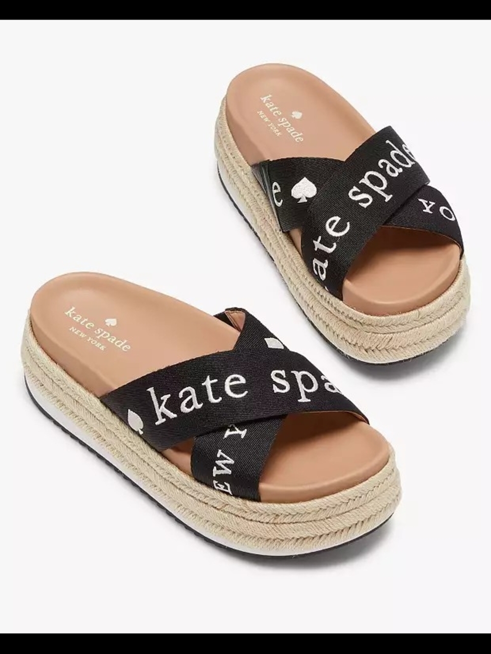 NWOT Kate Spade Espadrille Platform Slide